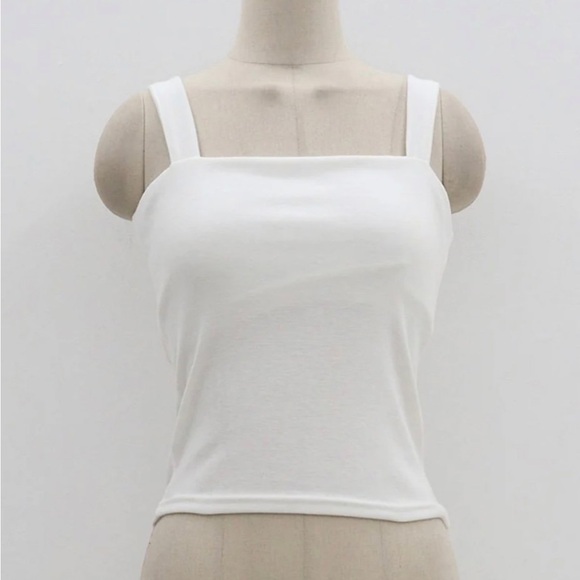 White square  neck tank top - Picture 8 of 10